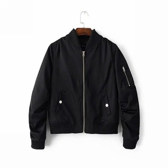 Damen Bomberjacke mit praktischen Taschen und sportlichem Schnitt R&B