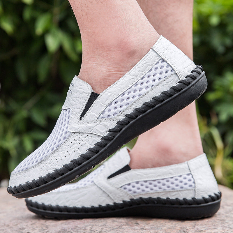 Herren Atmungsaktive Mokassins mit elastischem Einschlupfdesign R&B