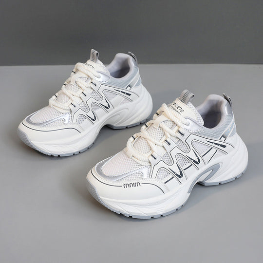 Damen Sportliche Sneakers mit atmungsaktivem Mesh-Obermaterial und dämpfender Laufsohle R&B
