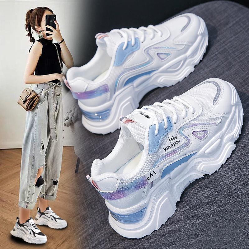 Damen Sportliche Sneakers mit atmungsaktivem Obermaterial und gepolsterter Sohle R&B