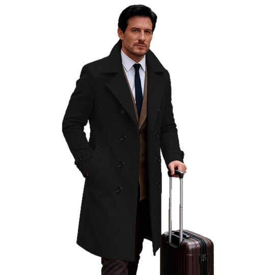 Herren eleganter Doppeltunnelmantel R&B