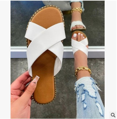 Damen modische transparente Riemchen-Sandalen mit stylischem Komfort R&B