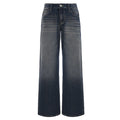 Damenweite Denim-Jeans im lässigen Chino-Stil mit hohem Bund R&B