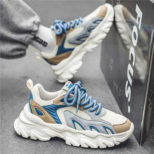 Damen Sportliche Chunky Sneakers mit atmungsaktiver Oberflächenstruktur R&B
