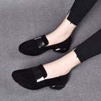 Damen Komfortable und stilvolle Ballerinas mit modischem Riemen R&B