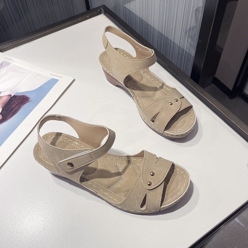 Damen komfortable Riemensandalen mit modischem Schnitt R&B