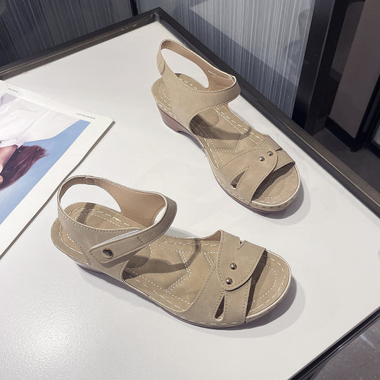 Damen komfortable Riemensandalen mit modischem Schnitt R&B