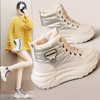 Damen Winterliche High-Top Sneaker mit kuscheligem Innenfutter und robustem Sohlenprofil R&B