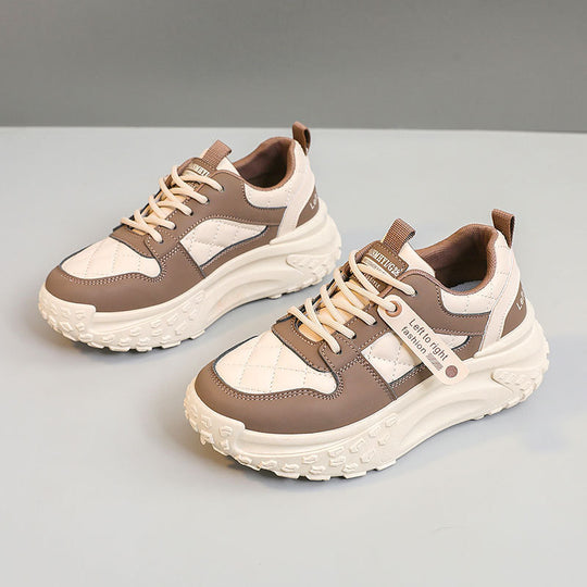 Damen Sportliche Chunky Sneakers mit gepolsterter Laufsohle R&B