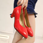Damen klassische Pumps mit elegantem Absatz R&B