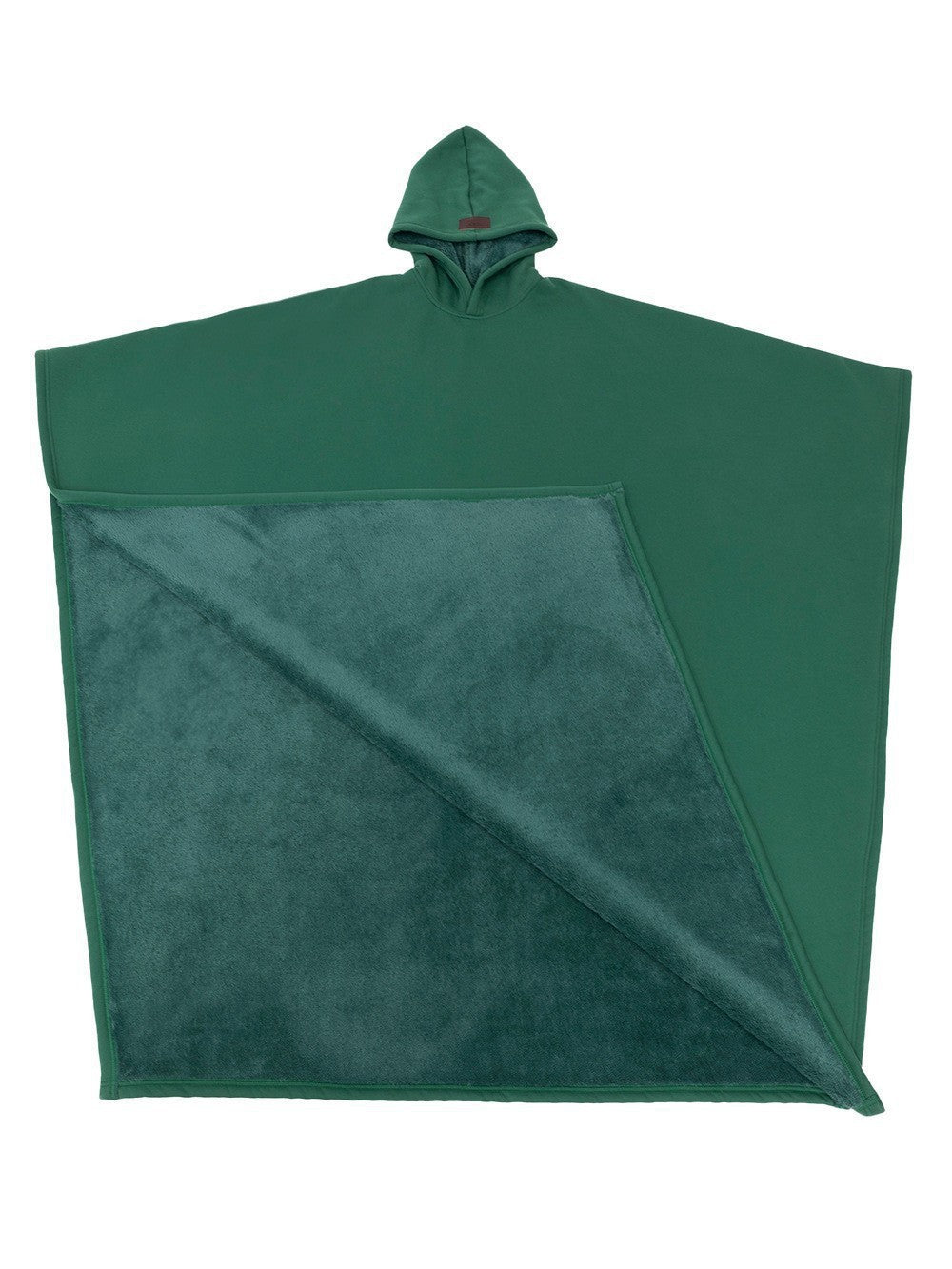 Damen kuscheliger Kapuzenponcho aus weichem Mikrofleece R&B