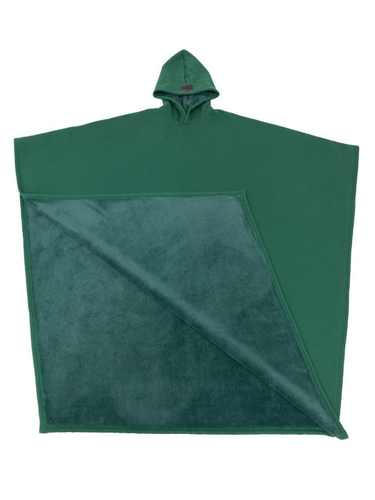 Damen kuscheliger Kapuzenponcho aus weichem Mikrofleece R&B