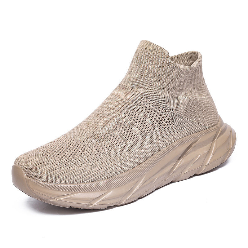 Damen Sportliche Strick-Sneaker mit elastischem Obermaterial und atmungsaktiver Sohle