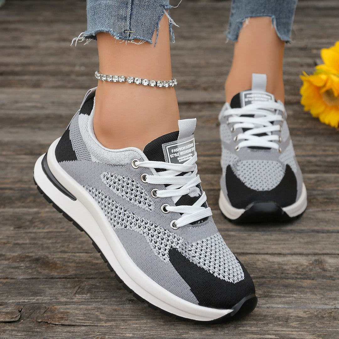 Damen Atmungsaktive Lauf-Sneakers mit flexibel gewebtem Obermaterial R&B