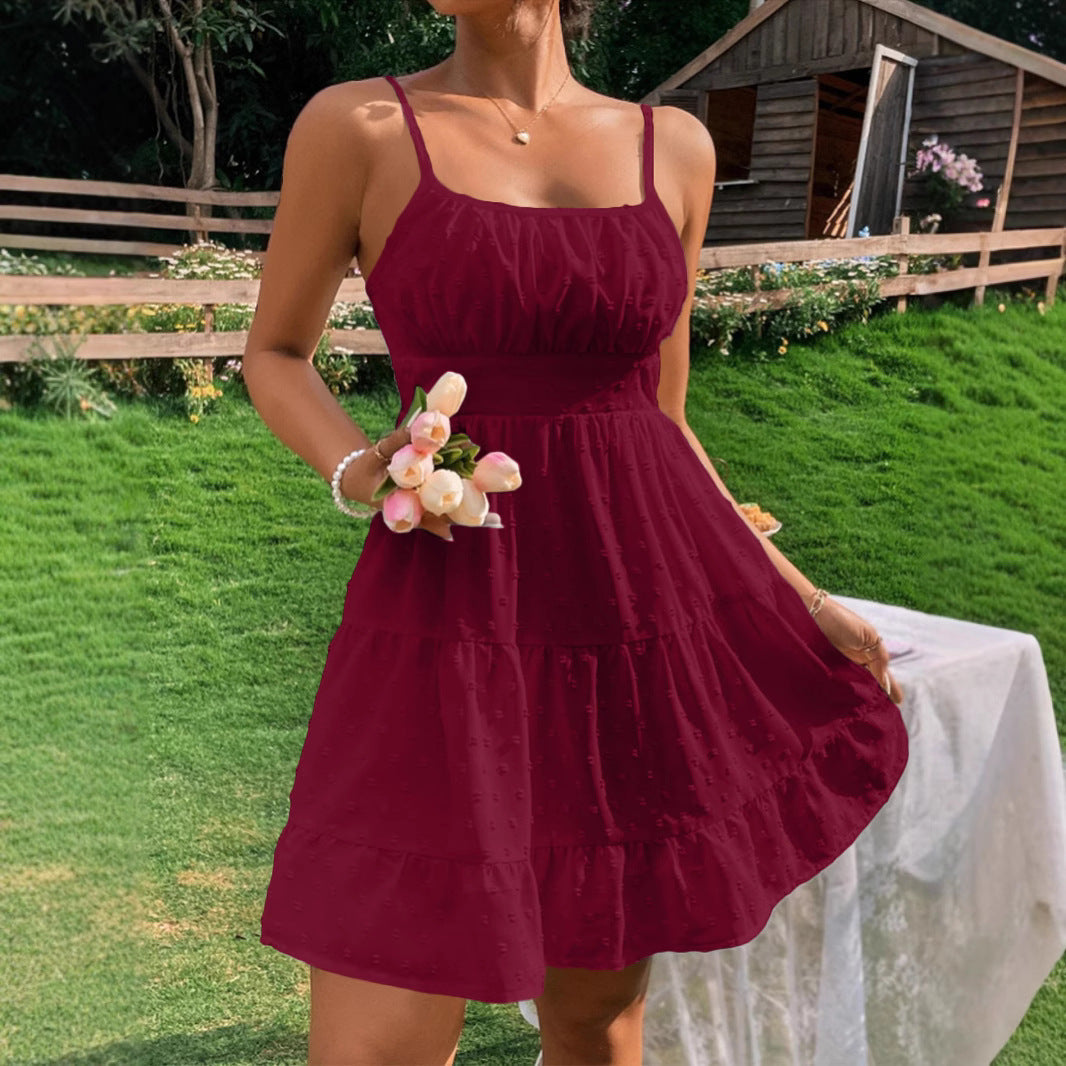 Damen Sommerliches Kleid mit Volantdesign R&B