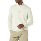Herren Strickpullover mit hohem Kragen und halbem Reißverschluss R&B