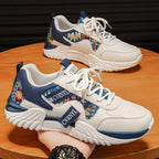 Damen Modische Sneakers mit Ethno-Muster und verstärkter Sohle R&B