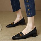 Damen elegante Slipper mit modischem Gürtel-Detail