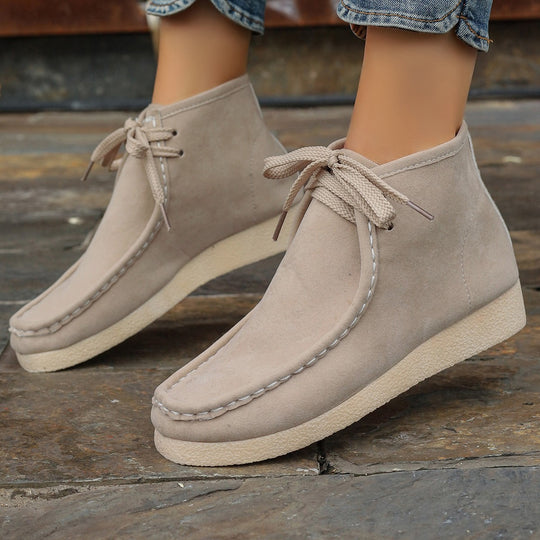 Damen Mokassins mit hochwertigem Wildleder und elastischer Sohle R&B