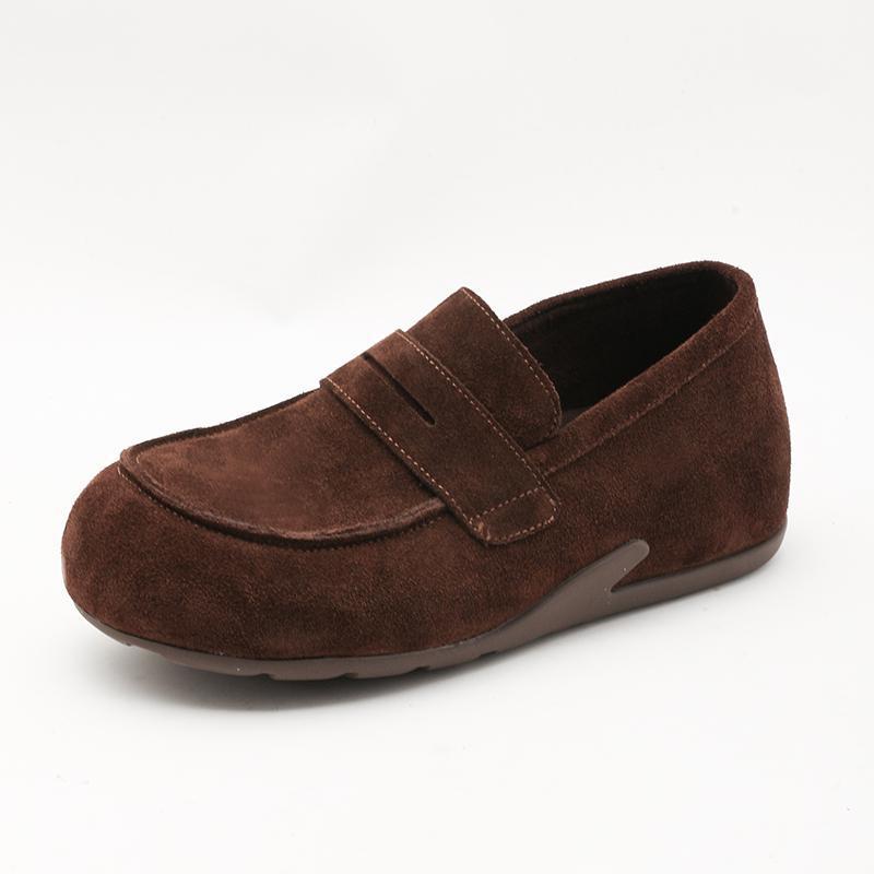 Damen Mokassins aus weichem Wildleder mit verstellbarem Riemen R&B