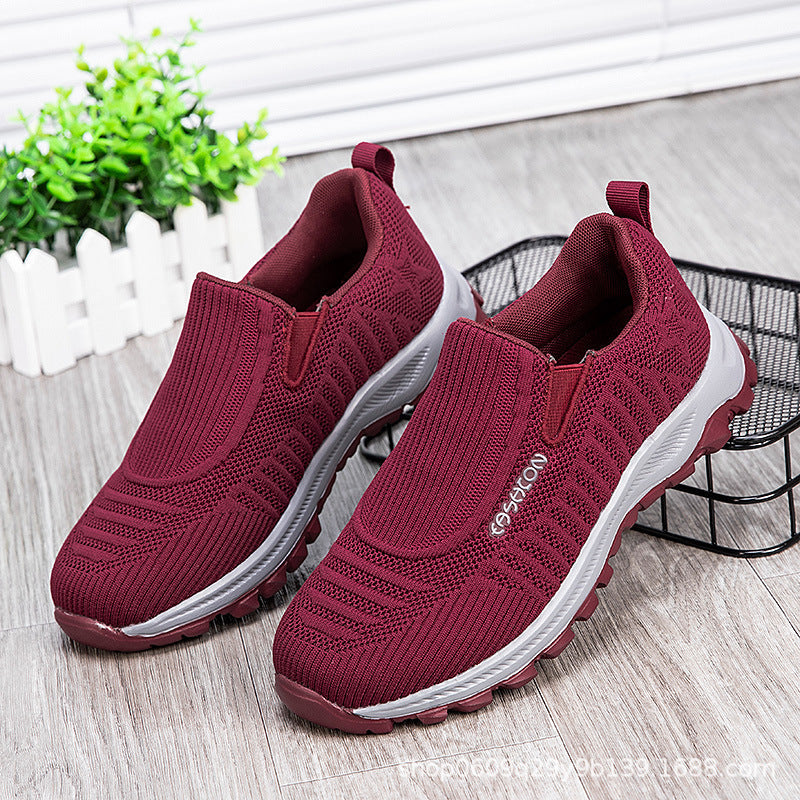 Damen Bequeme Slip-On Laufschuhe mit atmungsaktivem Obermaterial R&B