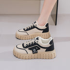 Damen Chunky Sneakers mit trendiger Profilsohle und atmungsaktivem Obermaterial R&B