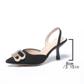 Damen Slingback Pumps mit elegantem Schmuckdetail R&B