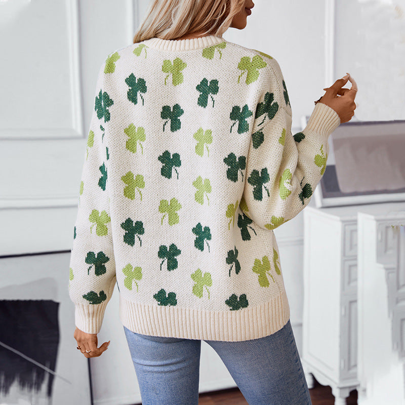 Damen gemusterter Pullover R&B