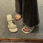 Damen eleganten und komfortablen Mules mit Blockabsatz R&B