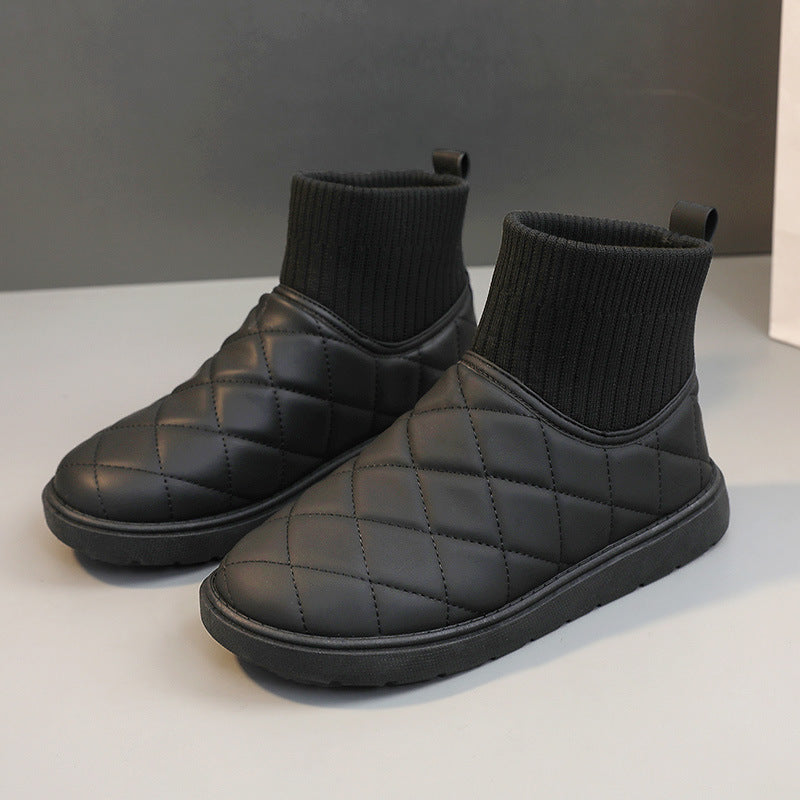 Damen modische Winterstiefel mit warmem Innenfutter und rutschfester Sohle R&B