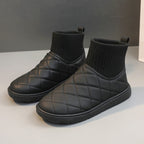 Damen modische Winterstiefel mit warmem Innenfutter und rutschfester Sohle R&B