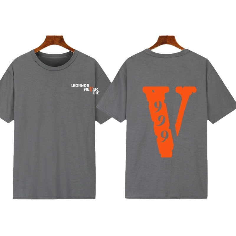 Damen Grafik T-Shirt mit originellem Schriftzug und kreativem Design R&B