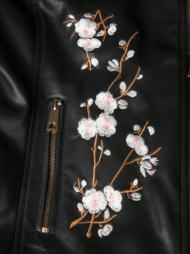 R&B | Vegan-Lederjacke - Nieten Design - Reißverschlussdetails - Klassischer Biker Stil