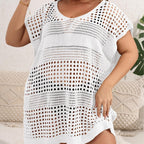Damen luftiger Strandsarong mit durchbrochenem Muster R&B