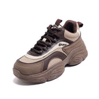 Damen modische Chunky Sneakers mit stabiler Profilsohle und atmungsaktiver Oberfläche R&B