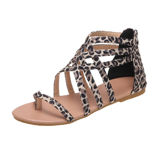 Damen Sommerliche Zehentrenner Sandalen mit floralem Design R&B