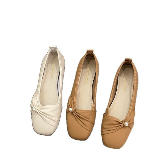 Damen Bequeme und elegante Ballerinas mit Perlenakzent R&B
