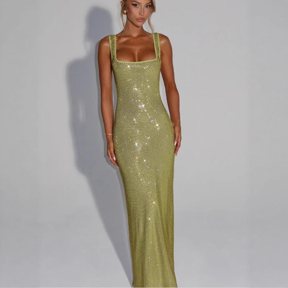 Damen Glamouröses Pailletten-Abendkleid mit figurbetontem Schnitt R&B