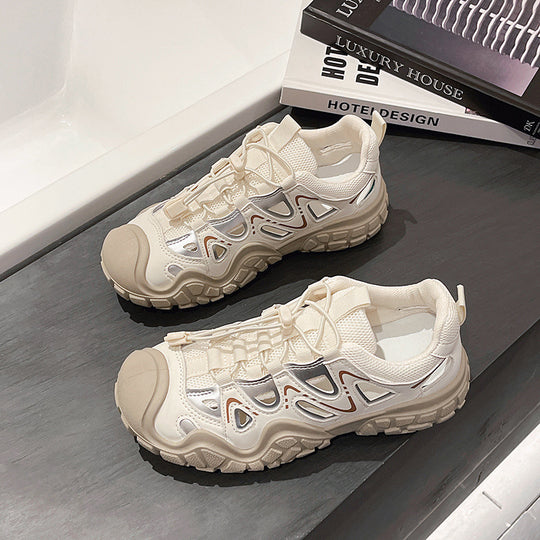Damen Sportliche Outdoor-Sneaker mit atmungsaktivem Mesh-Obermaterial und stabiler Sohle R&B