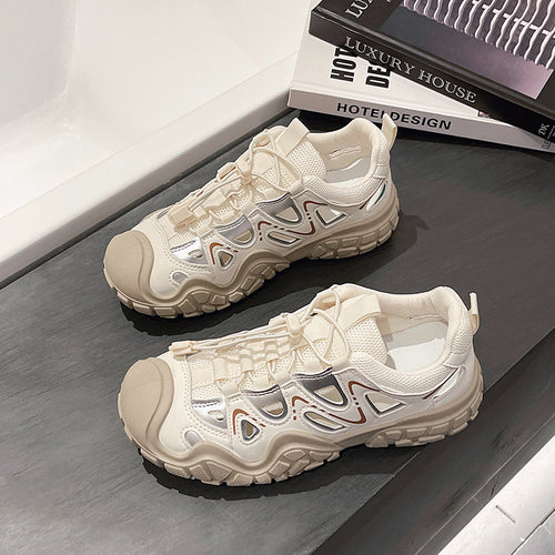Damen Sportliche Outdoor-Sneaker mit atmungsaktivem Mesh-Obermaterial und stabiler Sohle R&B