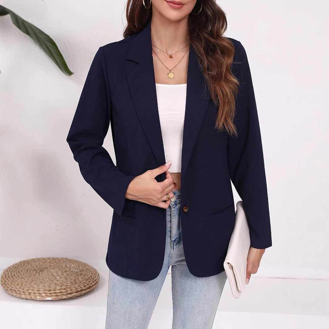 Damen eleganter Blazer mit zeitlosem Schnitt und praktischen Taschen R&B