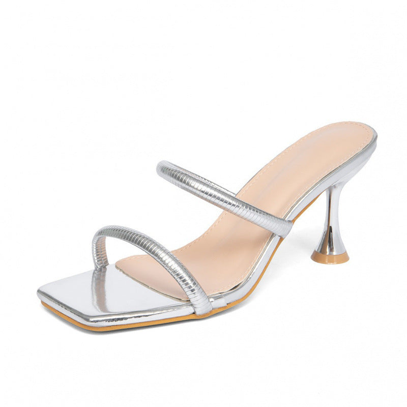 Damen Glamouröse High Heels mit verziertem Absatz und eleganten Riemen R&B