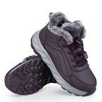 Damen warme Winterstiefel mit innovativem Schnellverschluss und rutschfester Sohle R&B