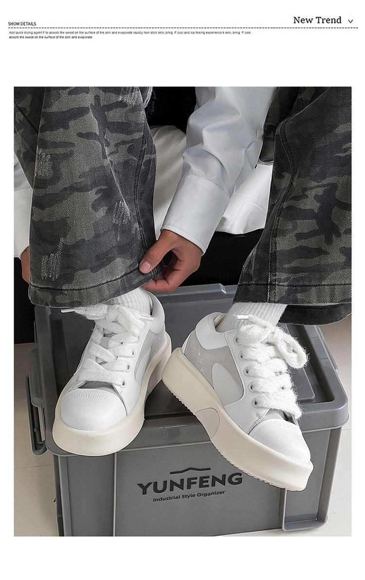 Damen modische Sneaker mit dämpfender Plateau-Sohle und stylischen Akzenten
