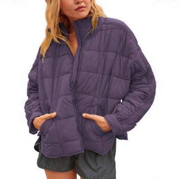 Damen Leichte Steppjacke mit hohem Kragen und praktischen Taschen R&B
