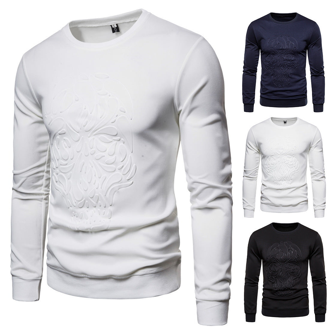 Herren Sweatshirt mit einzigartigem Totenkopfdesign