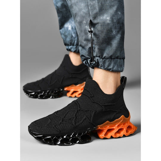 Damen Sportliche Strick-Sneaker mit rutschfester Sohle und innovativer Dämpfungstechnologie R&B