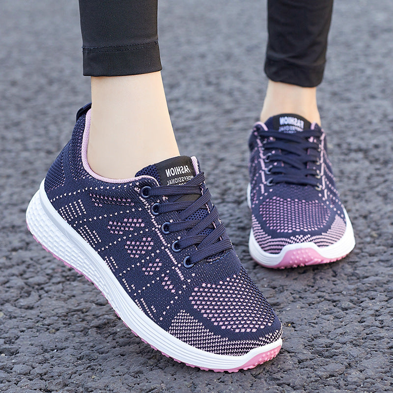 Damen Sportliche Sneaker mit atmungsaktivem Mesh-Obermaterial R&B