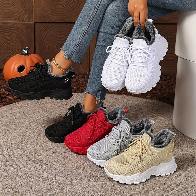 Damen Sportliche und warm gefütterte Sneakers R&B