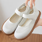 Damen Komfortable Ballerinas mit elastischem Klettverschluss R&B